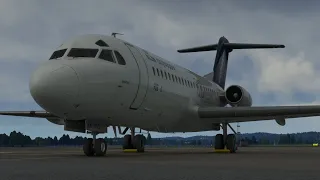 Revisiting the JustFlight Fokker F28 with a flight from Exeter to Southend in Flight Simulator