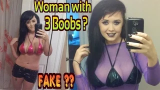 Woman With Three Boobs Jasmine Tridevil - is it Fake?