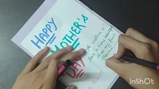 Diy making mother's day card ! Happy Mother's day !#art #diy #painting #viralvideo #sangeetaanshika