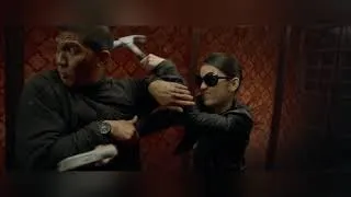 Ико Ювайс фильм Рейд 2 (2014 год) Бой против парня с битой и девушки с молотками