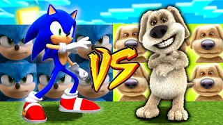 SONIC vs TALKING BEN - MINECRAFT CHALLENGE | BAZA vs BAZA MATRUNER