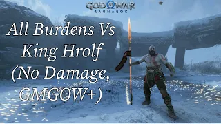 God of War Ragnarök - Ghost Of Sparta Vs Berserker King (All Burdens, No Damage, GMGOW+)