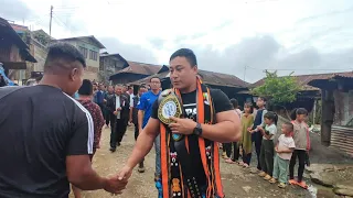 Homecoming: Champ Venuzo Timothy Dawhuo arriving from USA to Thenyizu village/ 2023