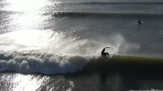 Surfside Beach,TX Winter Shortboard Surf Session