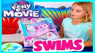 My Little Pony The Movie Pinkie Pie Swimming Seapony UNBOXING and Swimming Mermaid in the Pool mlp