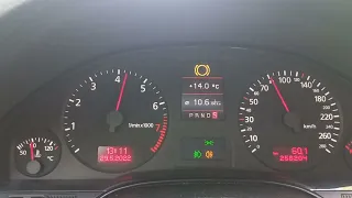 Audi A8 D2 2.8 30V quattro 0-100km/h SPORT mode