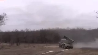 Ukraine War   LNR terrorists are shelling Popasna with MRLS Grad