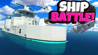 Destroying & Sinking Enemy Ships During a Tsunami in Stormworks Multiplayer?!