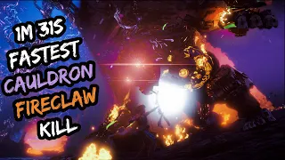Fastest Cauldron Fireclaw Kill / 1m31s / World Record / Ultra-Hard [HZD DLC]