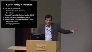 Professor Scott Straus -  What Have We Learned About Genocide Prevention?