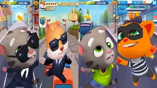 TALKING TOM GOLD RUN Tom VS Agent Tom VS Panda Panda Run Game koko the robber VS Cat Gold Run