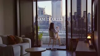 5AM Diaries |  watching the sunrise, coffee, yoga, self-care, focaccia