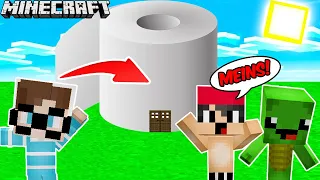 IKKY, DENDY & ICH BETRETEN EINE XXL KLOPAPIERROLLE in MINECRAFT!