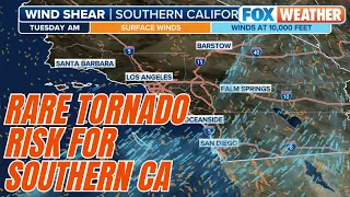 Rare Tornado Risk For Southern California With Increased Severe Storm Threat