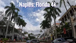 Driving in wealthy downtown - Naples, Florida 🇺🇸 (4k)