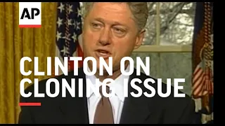 USA - Clinton comments on cloning issue