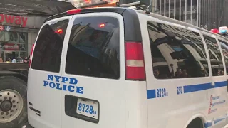 ( READ DESCRIPTION ) - RARE CATCH OF A NYPD ESU TEAM RESPONDING TO A HOAX CALL IN MANHATTAN, NYC.