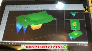 شرح طريقة العمل على برنامج الفيجولايزر - Visualizer 3D OKM || جهاز كشف الذهب 2020