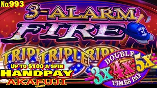 Crystal Star Deluxe & 3-Alarm Fire🎰Jackpot Triple Stars, Double 3x4x5x times pay $100 Slot 赤富士スロット