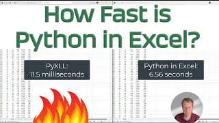 How Fast is Python in Excel?