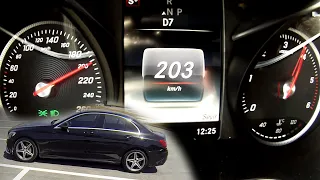 2016 Mercedes C200d 134hp 0-210 Kmh Top Speed Autobahn