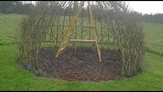 Tidying up the Willow Structure at The Sanctuary