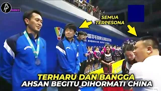 Terharu dan Bangga, ia Begitu Dihormati..!! Ahsan Persembahkan Medali Untuk Tim China #respect