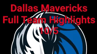 10/5/23 Dallas Mavericks Highlights Vs. Minnesota Timberwolves - NBA Preseason #AbuDhabi