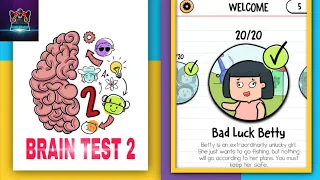 Brain Test 2 Bad Luck Betty All Levels 1-20 Walkthrough Solution