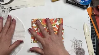 Napkin Cards - a quick tutorial