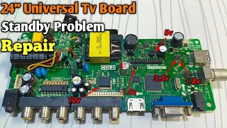 24 inch Led Tv Standby Problem||Led Tv Stand by mode||ms electronics