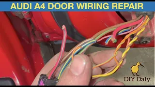 Audi A4 window not working - Broken door wiring harness fix