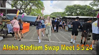 [4K] Aloha Stadium Swap Meet / Flea Market 5/5/24 in Aiea, Oahu, Hawaii