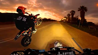 Supermoto Sunset Shred - KTM EXC 125