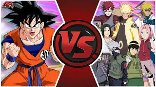 GOKU vs NARUTO: TOTAL WAR! (Dragon Ball Super vs Naruto Shippuden) | CARTOON FIGHT CLUB