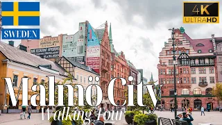 Malmö Sweden, City Center |Walking Tour Relaxing Friday |4k UHD 60fps #walkingtour #malmö