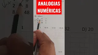 ANALOGIAS NUMERICAS /RAZONAMIENTO MATEMÁTICO