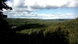 Sigulda, a view of the Turaida Castle from Krimulda / Sigulda, skats uz Turaidas Pili no Krimuldas