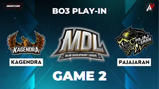 Game 2 - Kagendra vs Pajajaran Esports | Play-In MDL ID S8 - Bo3 Knockout Stage Day 1