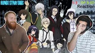 Bungo Stray Dogs Openings & Endings 1-3 | Anime Reaction