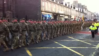 4 Scots "The Highlanders"  The Royal Regiment of Scotland, Homecoming Parade Aberdeen - 1-12-2011