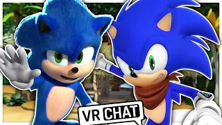 Movie Sonic Meets Boom Sonic In VR CHAT!!