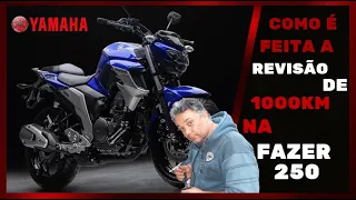 Como é Feito a Revisão de 1000km da FAZER 250