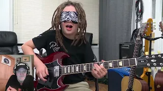 Taj Farrant Comfortably Numb Solo Blondfolded at 9 YEARS OLD REACTION  #reaction #tajfarrant