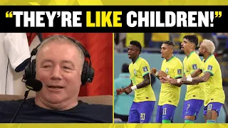 "LIKE CHILDREN!" 👎 This England fan is NOT HAPPY with Brazil for their dancing goal celebrations