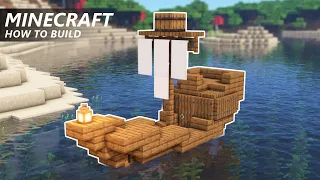 Minecraft: How to Build a Tiny Ship Starter House | Small Boat House Tutorial