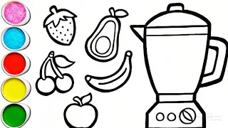 Smoothie Maker Drawing for kids, Painting & Coloring for kids and Toddlers Guide