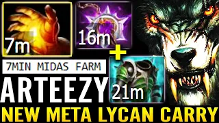 ARTEEZY [Lycan] 7min Midas NEW META! 7.29 Lycan How To Fast Farming 5min 1Item Dota 2 Pro Guide