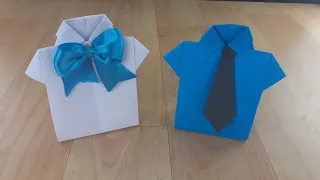 origami shirt gift bag