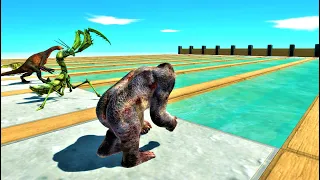 Swimming race Animal Revolt Battle Simulator who is fastest swimer